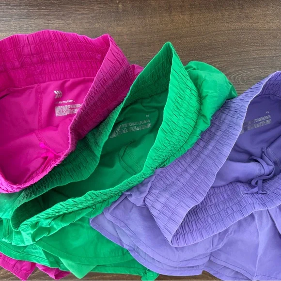 Light purple flowy liner shorts (right) - Picture 3 of 8